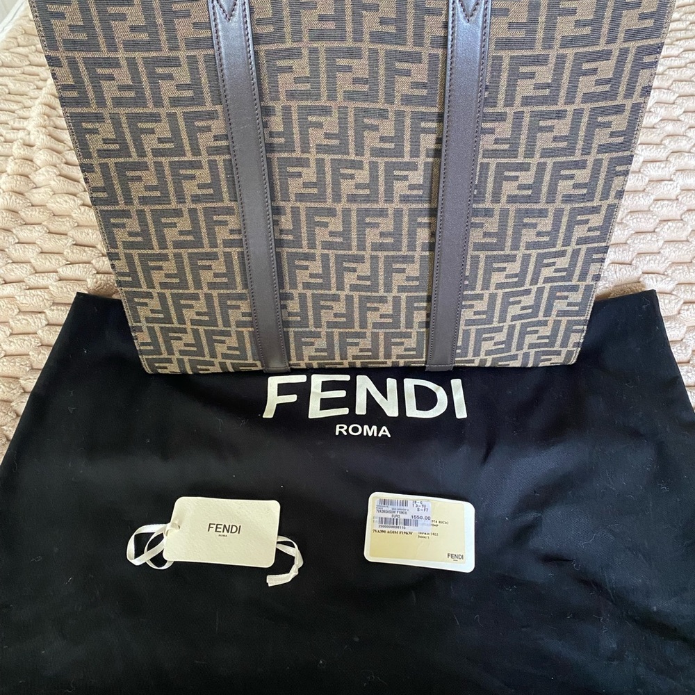 Fendi Roma FF Logo Tote
